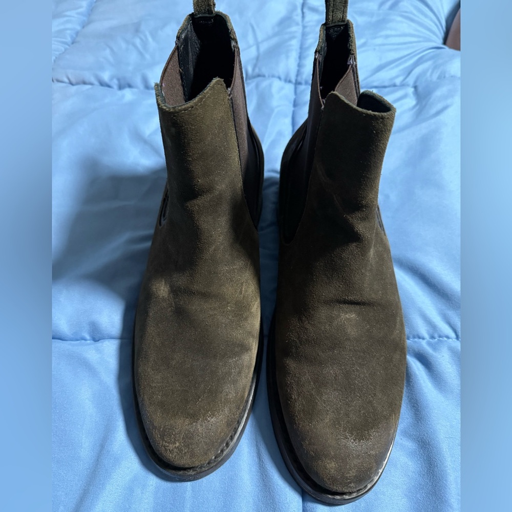 Men's Olive Chelsea Boots- the DUKE SZ 8 MENS